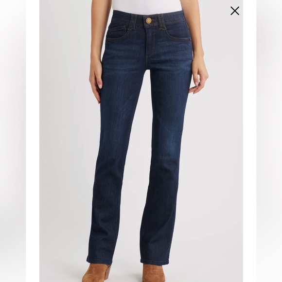 Wit & Wisdom Denim - Wit & Wisdom Brittany Absolution Itty Bitty Boot Denim Jeans Size 4 Dark Wash